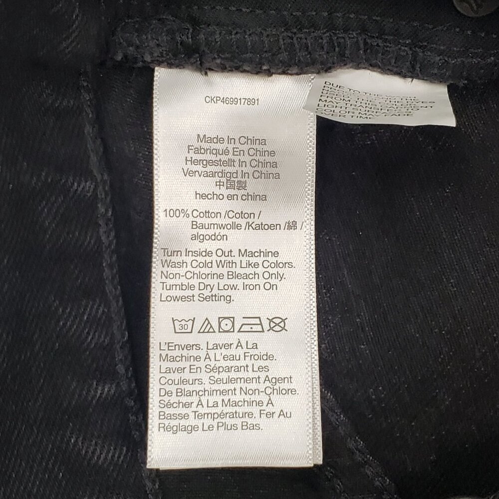 Madewell The Momjean Short Short Women's Size 25 Black Rinse High-Waisted Denim - Picture 11 of 16